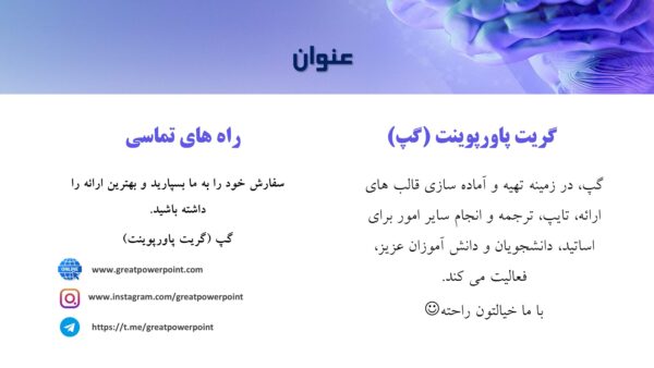 قالب پاورپوینت روانشناسی رفتار