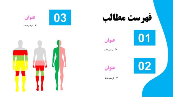 قالب پاورپوینت متحرک مراقبت سلامت (پزشکی) فهرست