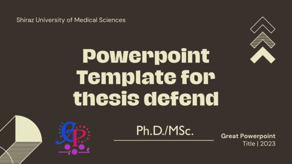 قالب پاورپوینت انگلیسی دفاع از پایان نامه ppt template for thesis defend cover