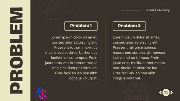 قالب پاورپوینت انگلیسی دفاع از پایان نامه ppt template for thesis defend problem