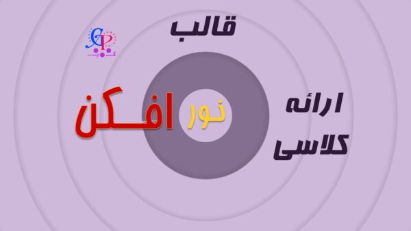 کاور قالب پاورپوینت متحرک نورافکن