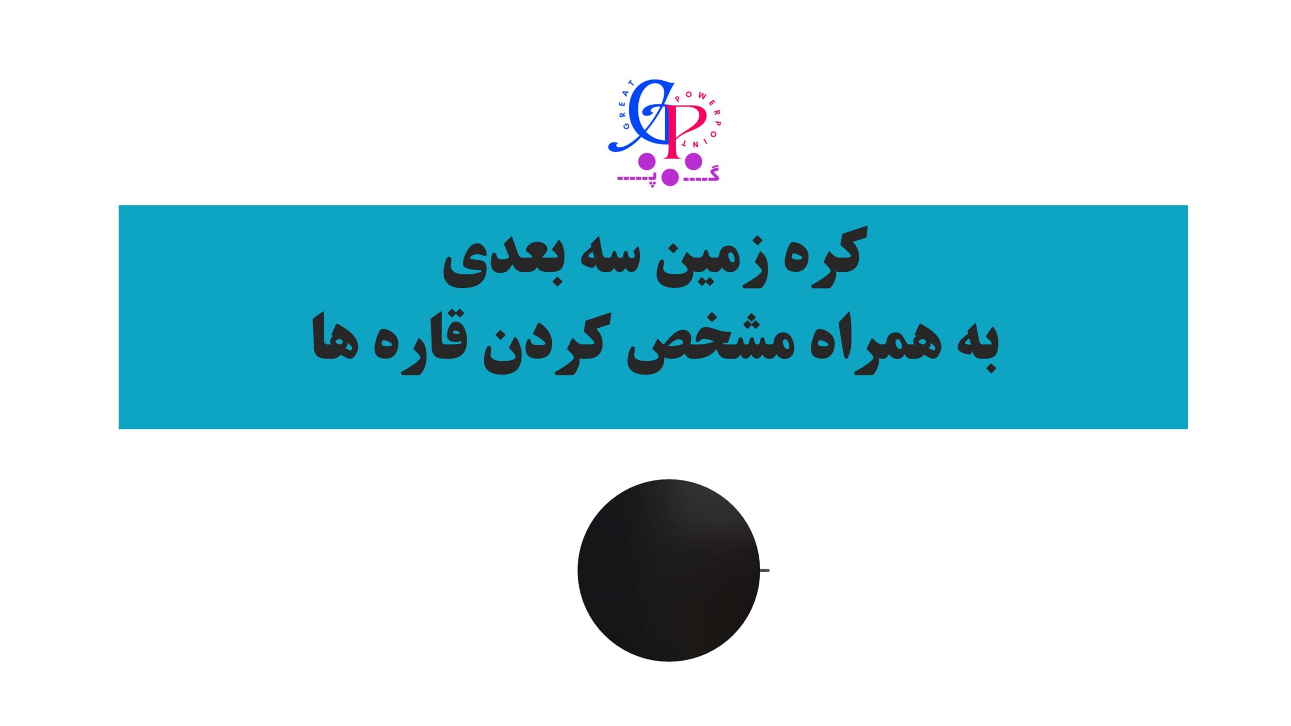 قالب پاورپوینت سه بعدی کره جغرافیا، به تفکیک قاره ها، فایل پاورپوینت متحرک