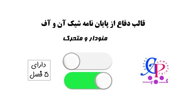 کاور قالب متحرک دفاع از پایان نامه on/off